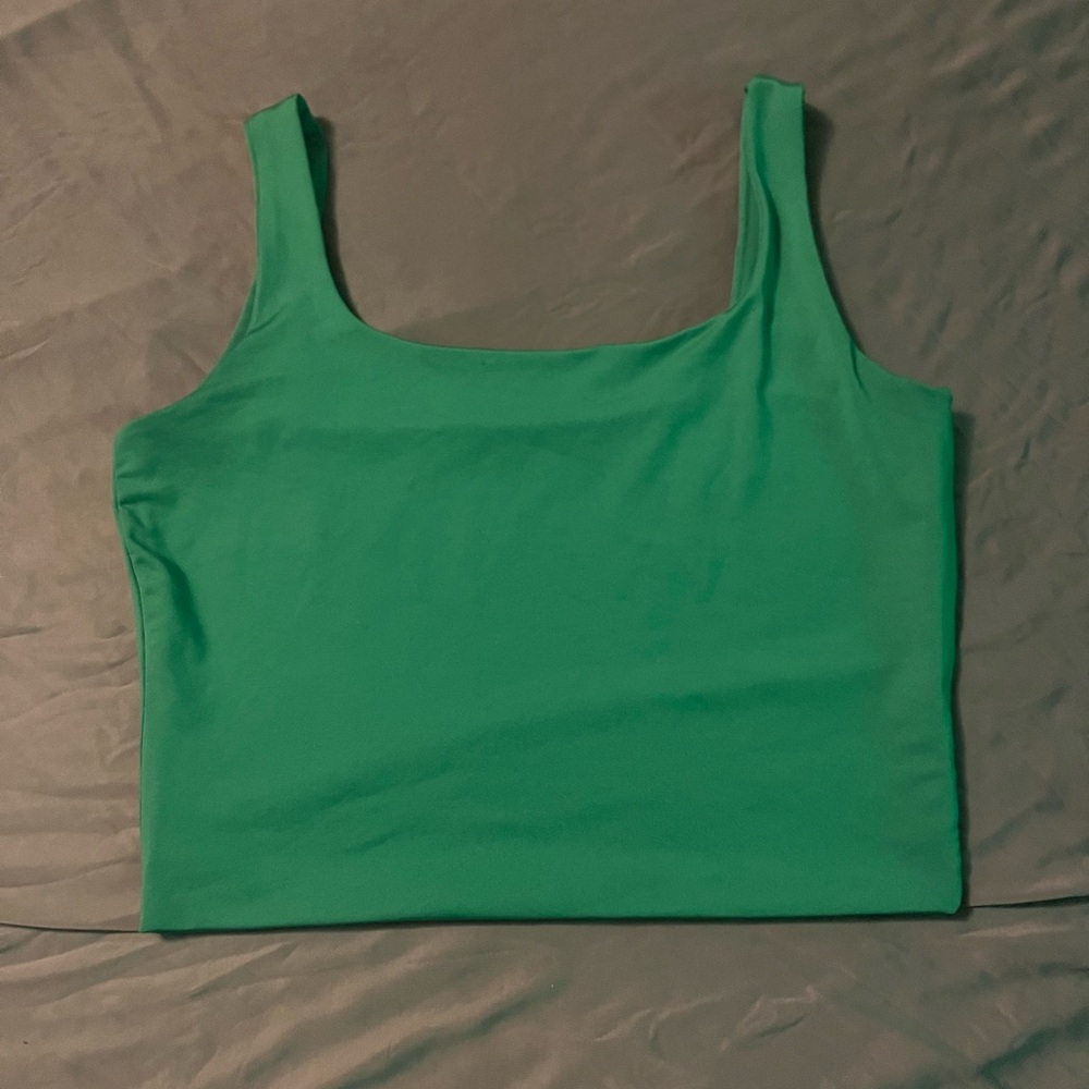 Green Sleeveless Women's Top